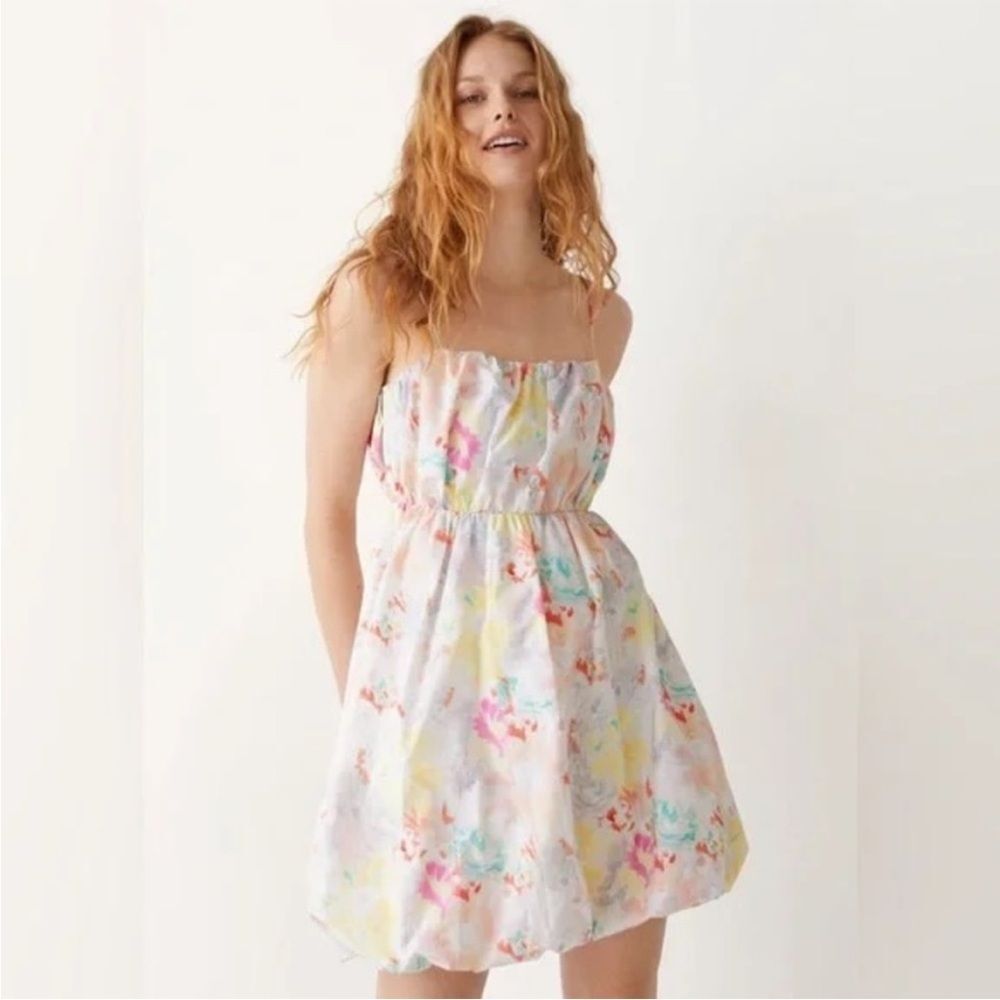& Other stories printed floral bubble party dress size‎ 6